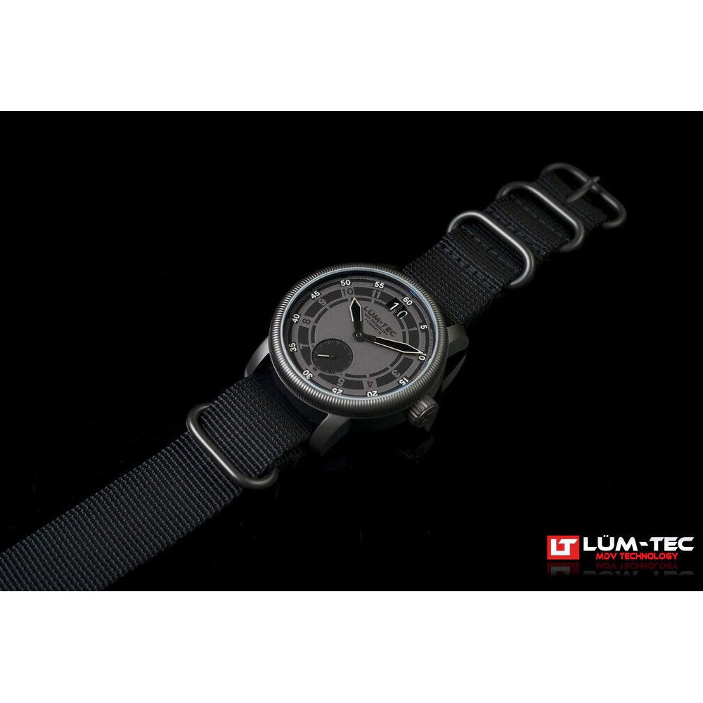 Lum-Tec Combat B53 Max Darkness B 53 Titanium Carbide Case Military 43mm Watch - Click Image to Close