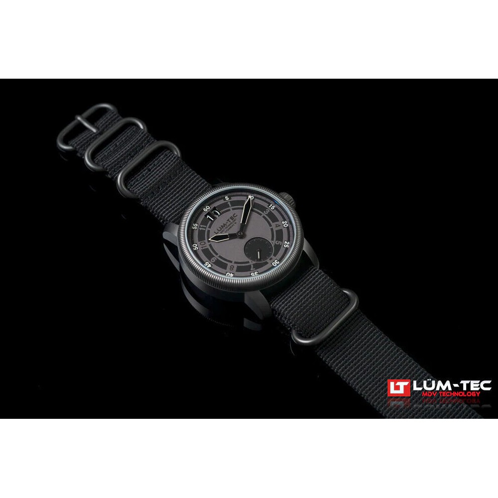 Lum-Tec Combat B53 Max Darkness B 53 Titanium Carbide Case Military 43mm Watch - Click Image to Close