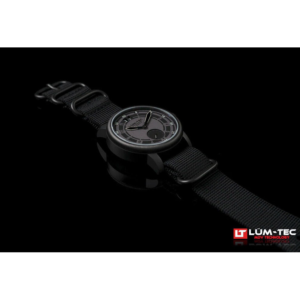 Lum-Tec Combat B53 Max Darkness B 53 Titanium Carbide Case Military 43mm Watch - Click Image to Close