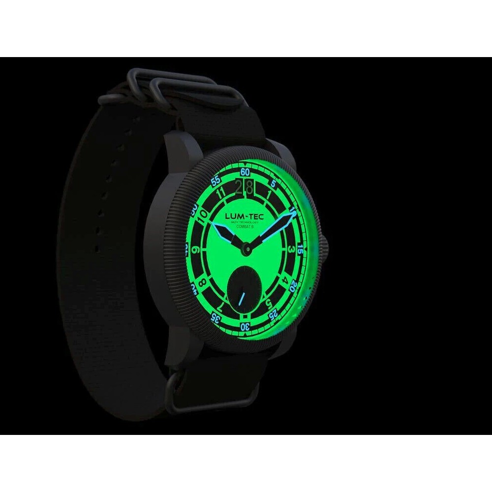 Lum-Tec Combat B53 Max Darkness B 53 Titanium Carbide Case Military 43mm Watch - Click Image to Close