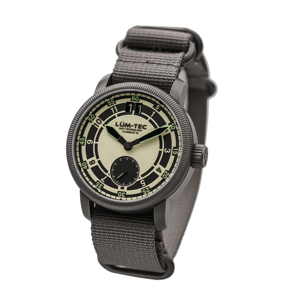 Lum-Tec Combat B47 Men Watch 43mm Swiss Quartz Military Two Straps 200m WR - Click Image to Close