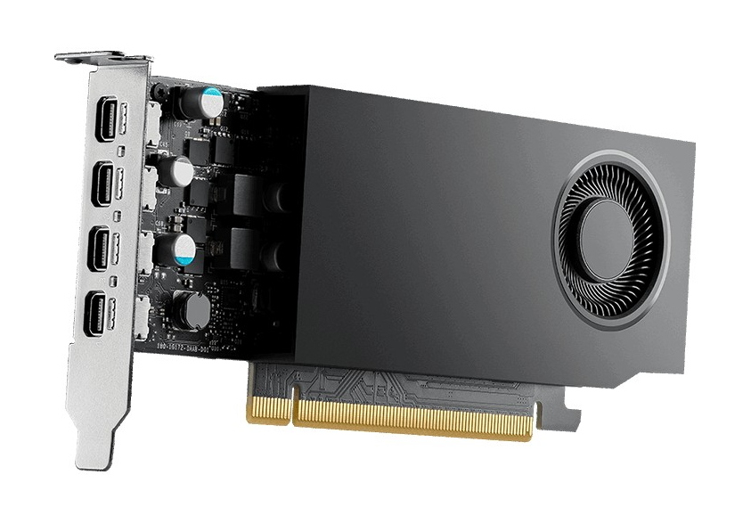 HP NVIDIA RTX A1000 8GB PCle 4.0 4x mini-DP LP N91236-001