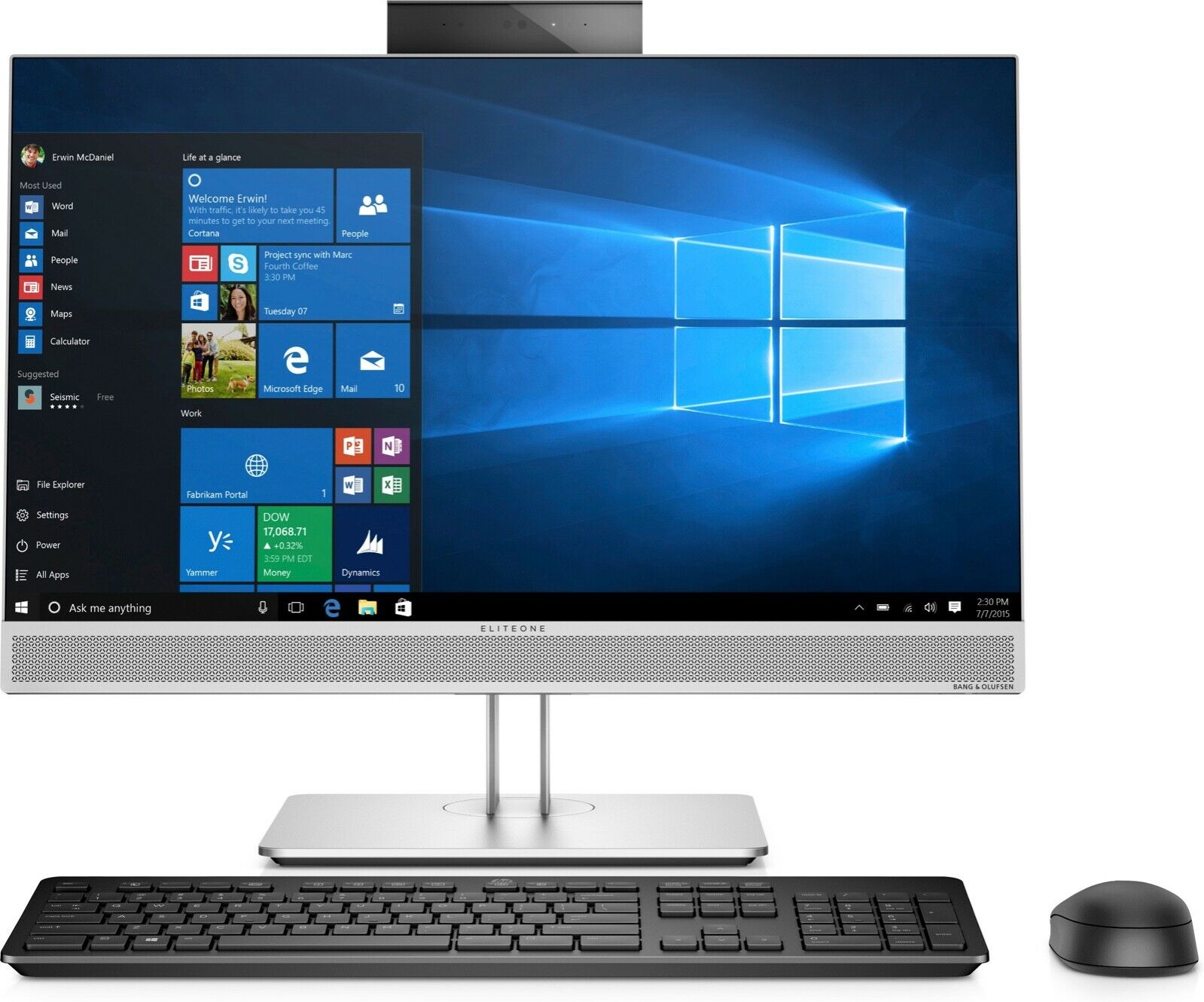 HP EliteOne 800 G5 AiO 23.8" touch Intel Core I5-9500 3GHz SSD 256Gb RAM 16Gb Win10 8JN19US#ABA - Click Image to Close