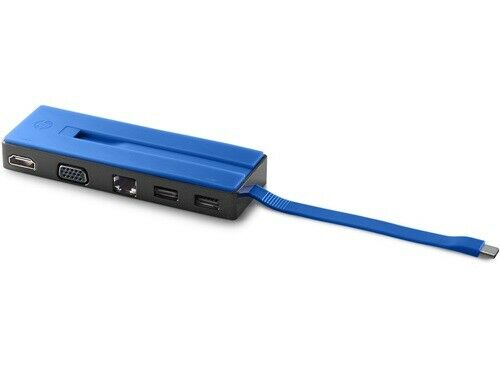 HP Travel Dock Pocket Station USB-C HDMI /VGA/RJ-45/ USB/USB 3 839032-001 844550-001