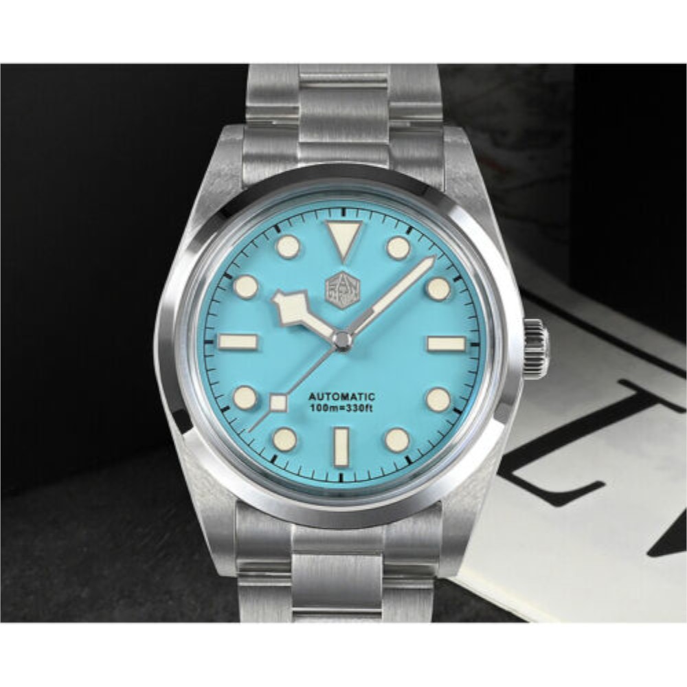 San Martin Diving SN021-G-B2 36mm Automatic Tiffany Blue Dial Diver Watch