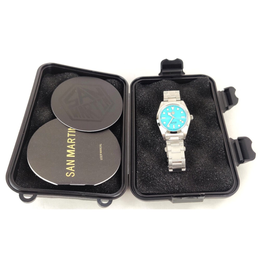 San Martin Diving SN021-G-B2 36mm Automatic Tiffany Blue Dial Diver Watch