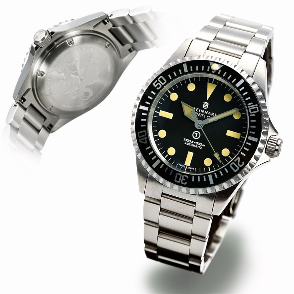 Steinhart Ocean Vintage Military Swiss Automatic Men's Watch 103-0658 - Click Image to Close