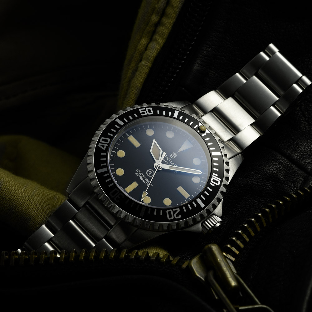 Steinhart Ocean Vintage Military Swiss Automatic Men's Watch 103-0658 - Click Image to Close