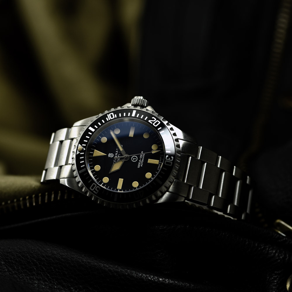 Steinhart Ocean Vintage Military Swiss Automatic Men's Watch 103-0658 - Click Image to Close