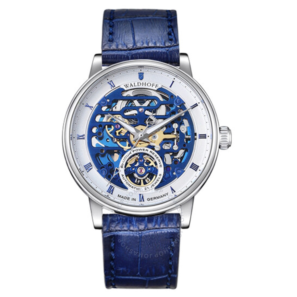 WALDHOFF Capital Royal Automatic Blue Dial 44mm Men's Watch WLD06E