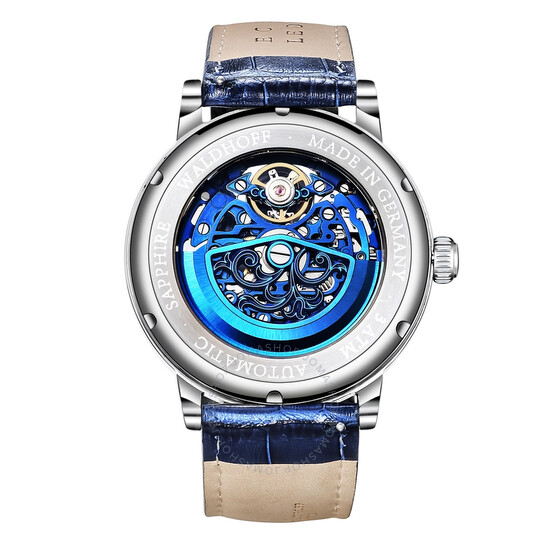 WALDHOFF Capital Royal Automatic Blue Dial 44mm Men's Watch WLD06E