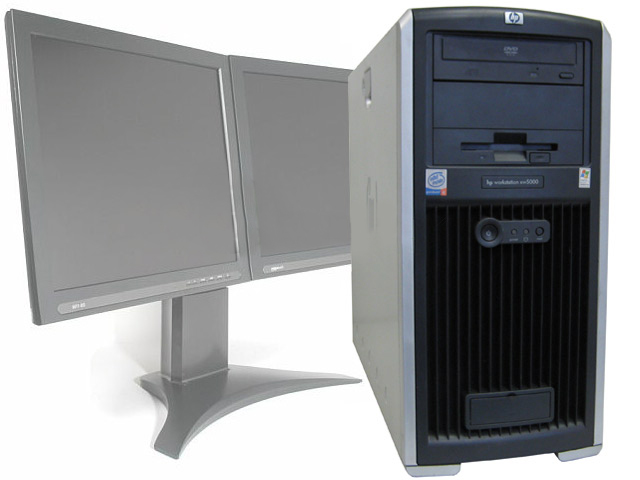 HP XW5000 Workstation Pentium 2.4GHz 512MB 40GB NVS 200 Computer - Click Image to Close