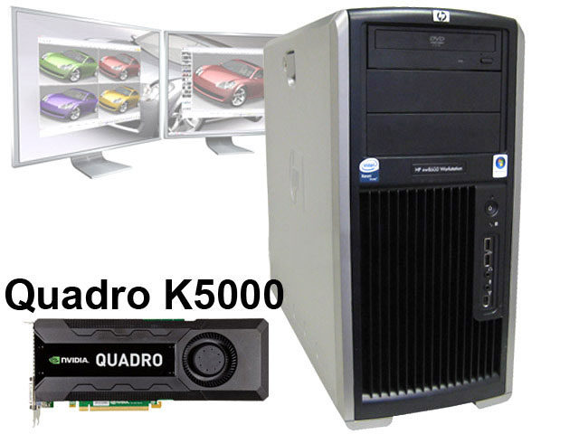 HP XW8600 Quad Core Xeon 2.5GHz/4GB/80GB/Quadro K5000 4GB GPU
