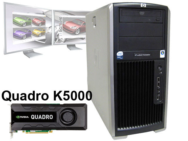 HP XW8600 Quad Core Xeon 2.0GHz/32GB/80GB/Quadro K5000 GPU - Click Image to Close